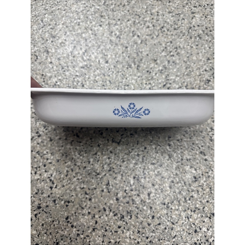 Corning Blue Cornflower Roaster P-21 Lasagna Pan - 15 x 10 x 2-1/2 Vintage